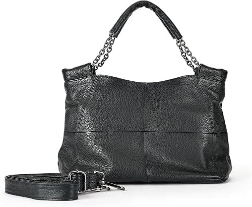 Genuine Leather Women Handbags and Purses Designer Medium Tote Bag Fashion Shoulder Crossbody Satchel Hobo Bag on Amazon.ae - Price Tracker