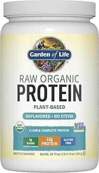 Garden Of Life Raw Organic Protein Powder Unflavored - No Stevia 19.75Oz (560G) on Amazon.ae - Price Tracker