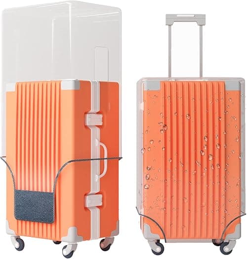 Clear PVC Luggage Cover Protectors Suitcase Cover for Suitcase TSA Approved on Amazon.ae - Price Tracker
