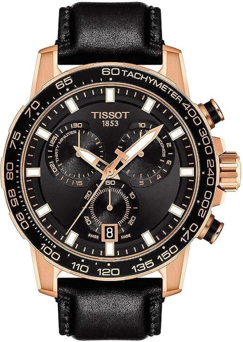 Tissot mens Supersport Stainless Steel Casual Watch Black T1256173605100, Black, Chronograph on Amazon - Best Deal Finder