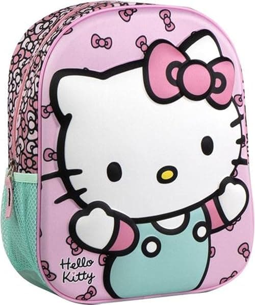Hello Kitty Children's Backpack with Original Design and Plenty of Space for Girls Pink Hello Kitty School Backpack with Padded Straps and Robust Zip Unique Design on Amazon.ae - Price Tracker
