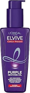 L’Oréal Paris L'Oreal Elvive Colour Protect Purple Anti-Brassiness Hair Oil For Highlighted Brunette, Blonde & Grey Hair 100ml on Amazon.ae - Price Tracker