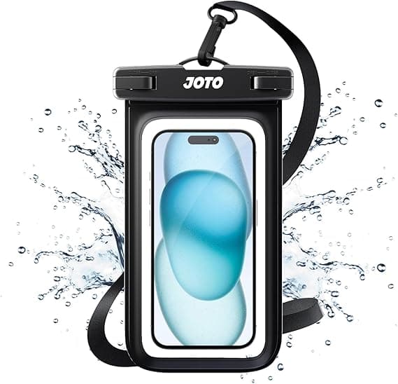 JOTO Universal Waterproof Phone Pouch Cellphone Dry Bag Case for iPhone 17 16 15 14 13 12 11 Pro Max Air Mini Plus Xs XR X 8 7 6S, Galaxy S23 S22 S21 Plus Note, Pixel up to 7" -Black on Amazon.ae - Price Tracker
