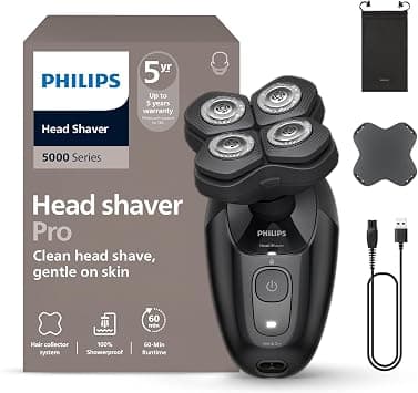 Philips Head Shaver Pro 5000 Series Essential shaver with ComfortCut Blades HS5980/15 on Amazon.ae - Price Tracker