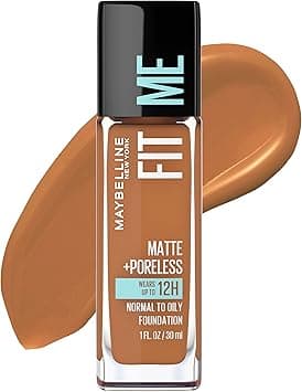 Maybelline New York Fit Me Matte Plus Poreless Foundation, Warm Coconut, 1 Fluid Ounce on Amazon.ae - Price Tracker