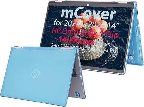 mCover Case Compatible Only for 2025-2026 14" HP OmniBook 5 Flip 14-FPxxxx 2-in-1 Windows Laptop Computer (NOT Fitting Any Other HP Models) - Aqua on Amazon.ae - Price Tracker