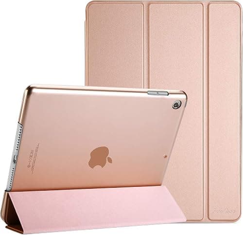 ProCase for iPad 9th/ 8th/ 7th Generation Case 10.2 Inch, Rosegold | 10.2 iPad Case 9th/ 8th/ 7th Gen Cover (2021/2020/2019), Slim Smart Cover With Translucent Hard Shell Back, Auto Sleep/Wake على Amazon.ae - متتبع الأسعار