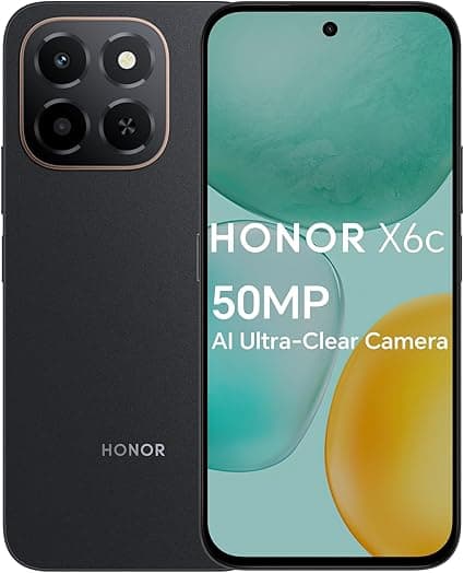 HONOR X6c Smartphone 6GB RAM 128GB ROM, 6.61" 120Hz Display, 50MP Camera, 35W Fast Charging, Dual SIM, Midnight Black – Middle East Version on Amazon.ae - Price Tracker
