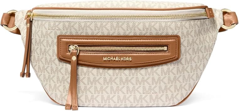 Michael Kors Jet Set Travel Medium Leather Handbag, Vanilla/Acrn, One size on Amazon.ae - Price Tracker
