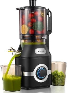 Cold Press Juicer Machines, Reemix 140MM Wide Chute for Whole Fruit and Vegetable, 300W Self Feeding High Yield Juice Extractor, PCTG BPA-Free, (Black) on Amazon.ae - Price Tracker