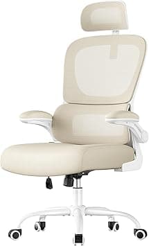 SONGMICS Office Chair, Ergonomic Mesh Chair for Desk, with Double-Layer Breathable Mesh Fabric, Dynamic Lumbar Support, Adjustable Headrest, for Home Office, Sand Beige OBN041L01 - Amazon.ae Price Tracker