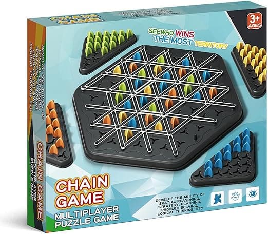 Chain Triangle Chess Game, Geometric Chess Game, Board Games for Family Night, Family Games for Kids and Adults, 2 to 4 Players on Amazon.ae - Price Tracker