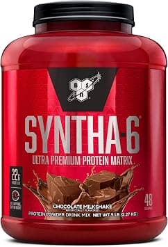 BSN Syntha-6 Ultra Premium Protein Matrix, Whey Protein Powder, Micellar Casein, Milk Protein Isolate Powder - Chocolate Milkshake, 5 lbs, 48 Servings (2.27 KG) on Amazon.ae - Price Tracker