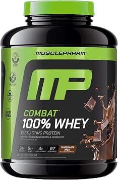 Musclepharm Combat Whey Protein Powder Chocolate 5lbs | Chocolate Protein Shake, Whey Protein Isolate, Fast Recovery Support, Muscle Gain Support, Gluten Free Formula on Amazon.ae - Price Tracker