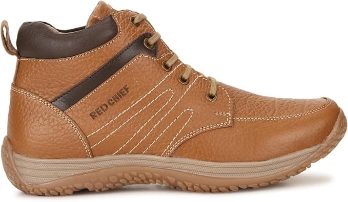 Red Chief Men's Outdoor Boots – Rugged Leather Lace-Up with Padded Collar & Anti-Slip Sole | Durable, Comfortable & Stylish | Ideal for Trekking, Work & Daily Wear | RC3519 on Amazon.ae - Price Tracker