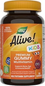 Nature's Way Alive Children's Multi-Vitamin Gummies, 90 gummies على Amazon.ae - متتبع الأسعار