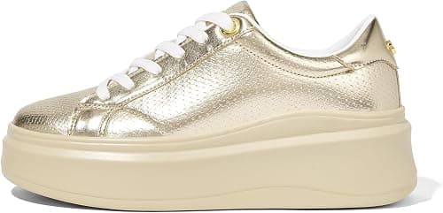 LUCKY STEP Women's Platform Fashion Sneakers Faux Leather Classic Tennis Shoes Low Top Casual Walking Shoes على Amazon.ae - متتبع الأسعار