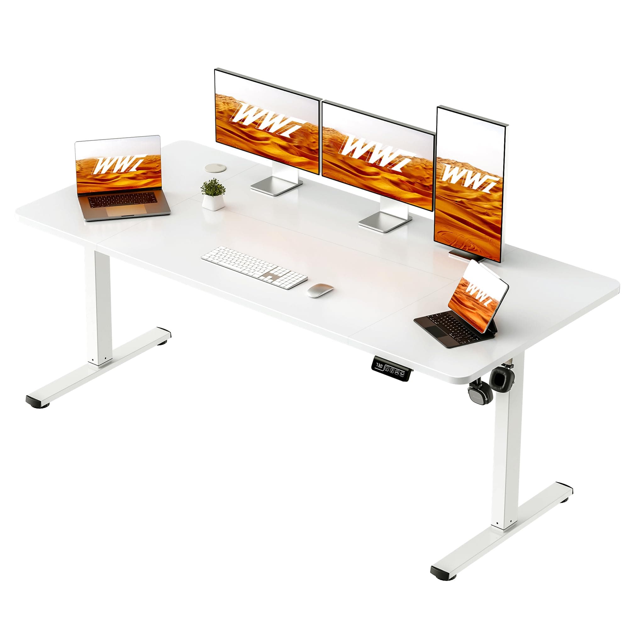 WWI Standing Desk Height Adjustable Desk Electric Lifting Table Motion Desk Adjustable Office Table (white, 160 * 60cm) on Amazon.ae - Price Tracker