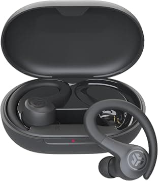 JLab Go Air Sport+ Running Headphones - 35H Bluetooth, Graphite | True Wireless Headphones Bluetooth, Hook Over Ear Earbuds for Sports & Gym, In Ear Buds, IP55 Sweat-Resistant, Be Aware Mode على Amazon.ae - متتبع الأسعار