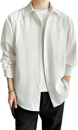 Leriya Fashion Men LF-MS-6134 Shirt for Men | Mens Casual Shirt | Men Stylish Shirt | Men Polycotton Shirt | Men's Regular Fit | Men Formal Shirt | Men's Solid Slim Fit (pack of 1) on Amazon - Best Deal Finder