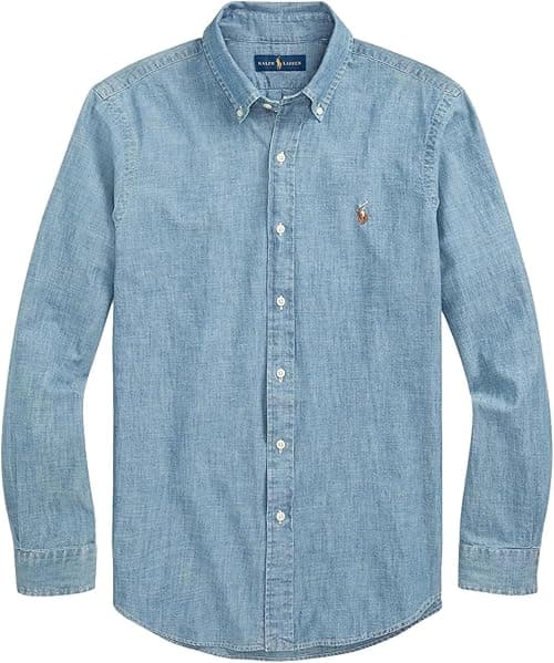 POLO RALPH LAUREN Men's Long Sleeve Slim Fit Oxford Button Down Shirt on Amazon.ae - Price Tracker