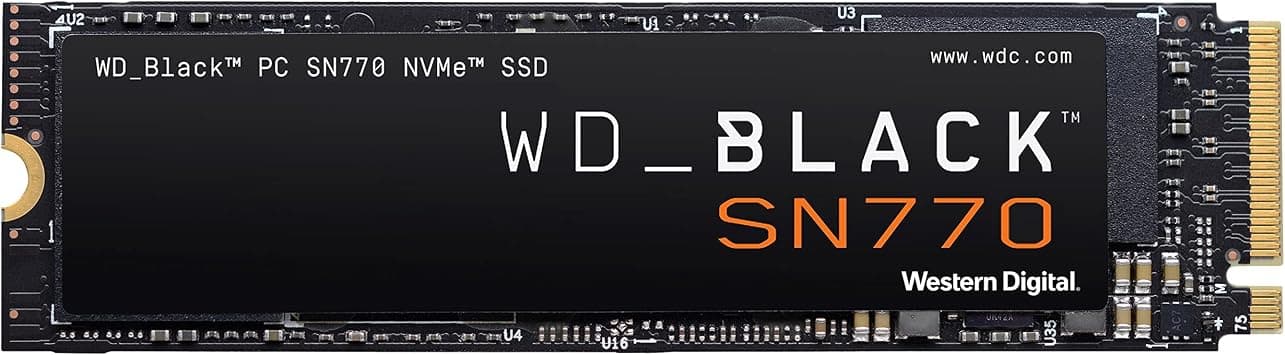 Western Digital WD_BLACK 250GB SN770 NVMe Internal Gaming SSD Solid State Drive - Gen4 PCIe, M.2 2280, Up to 4,000 MB/s - WDS250G3X0E على Amazon.ae - متتبع الأسعار