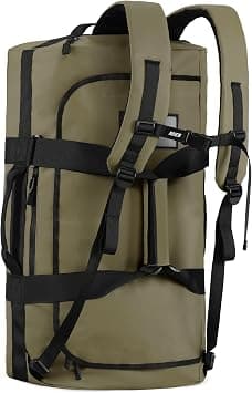 MIER 40L Backpack Duffle for Men Heavy Duty Duffel Bag with Backpack Straps for Travel, Gym, Sports, Convertible and Water Resistant, Dark Green على Amazon.ae - متتبع الأسعار