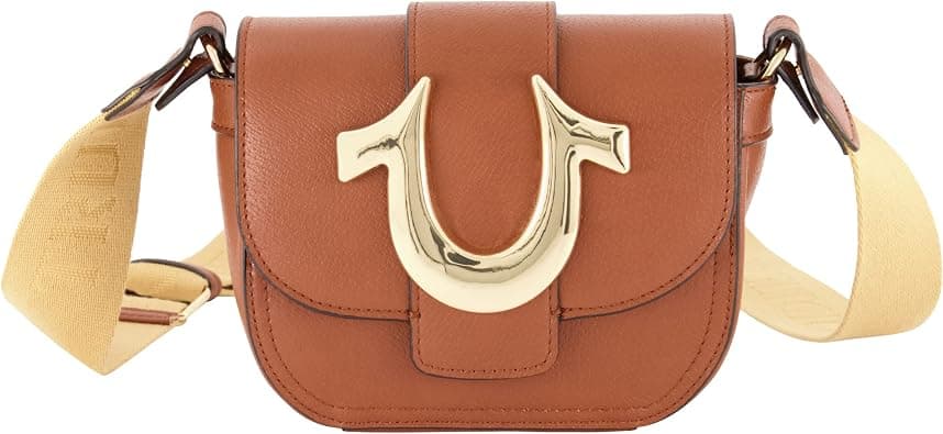 TRUE RELIGION Womens True Religion Women's Crossbody Bag, Mini Flap Adjustable Shoulder Handbag With Horseshoe Logo Crossbody Bag on Amazon - Best Deal Finder