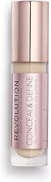 Makeup Revolution Conceal and Define Concealer, Full Coverage & Matte Finish, C3.5 for Fair/Light Skin Tones, Vegan & Cruelty-Free, 0.7 Fl Oz on Amazon.ae - Price Tracker