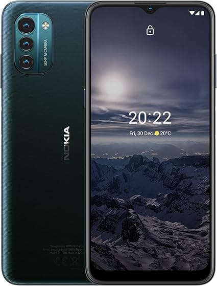 Nokia G21 Android Smartphone, Dual Sim, 6 GB RAM, 128 GB Memory, 6.5HD+ Screen,5050 mAh battery, Android 12 Ready, Face Unlock, Finger Print Sensor– Blue on Amazon.ae - Price Tracker