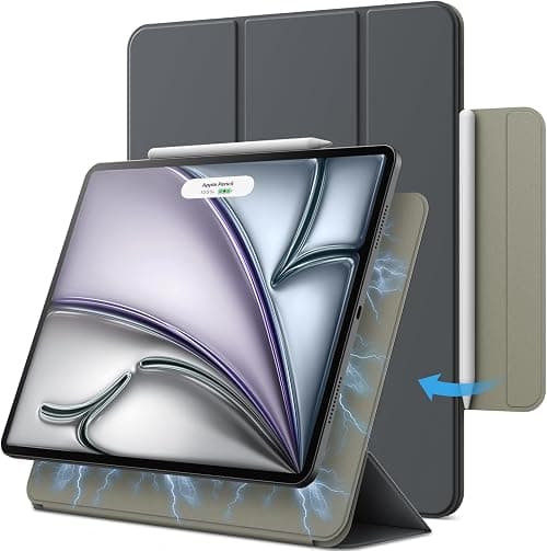 JETech Magnetic Case for iPad Air 11" M4/M3/M2 & iPad Air 5/4, Dark Gray | For iPad Air 11" (2026-2024) & Air 5/4 10.9" (2022/2020)&iPad Pro 11 (2018), Slim Smart Design Cover, Lightweight Protection على Amazon.ae - متتبع الأسعار