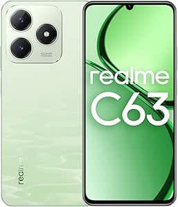Realme C63 4G (Jade Green 8GB RAM,256GB ROM)|Premium Vegan Leather|Ultra Slim|90Hz Eye Comfort Display|IP54 Water Resistance|Air Gestures|5000mAh Battery|12 Months Warranty - Middle East Version on Amazon.ae - Price Tracker
