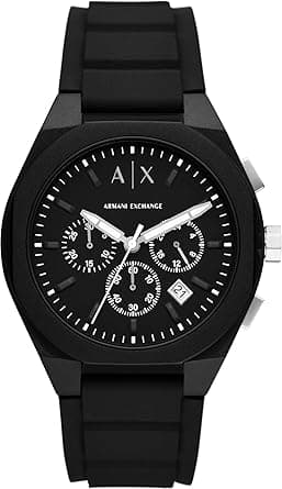 Armani Exchange Moonphase Multifunctional Watch for Men, at least 50% Recycled Stainless Steel, 44 mm Case Size on Amazon.ae - Price Tracker