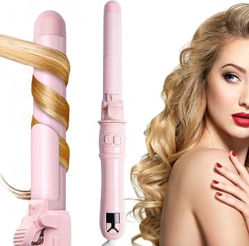 Rotating Curling Iron, 28mm/1.1 inch Curling Curling Iron with LED Display, Multi-Setting Temperature 30s Fast Heating Instant Heat Ionic Curling Iron for Long Short Hair, Effortless Waves Curls على Amazon.ae - متتبع الأسعار