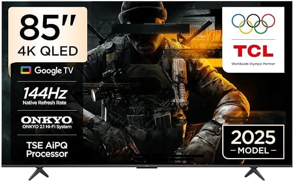 تلفزيون سمارت 32S5K 32 بوصة QLED HDR 10 جوجل تي في صوت دولبي ووضع اللعب، عناية متعددة للعين بتصميم نحيف من تي سي ال (موديل 2025) على أمازون - دليلك لأفضل العروض