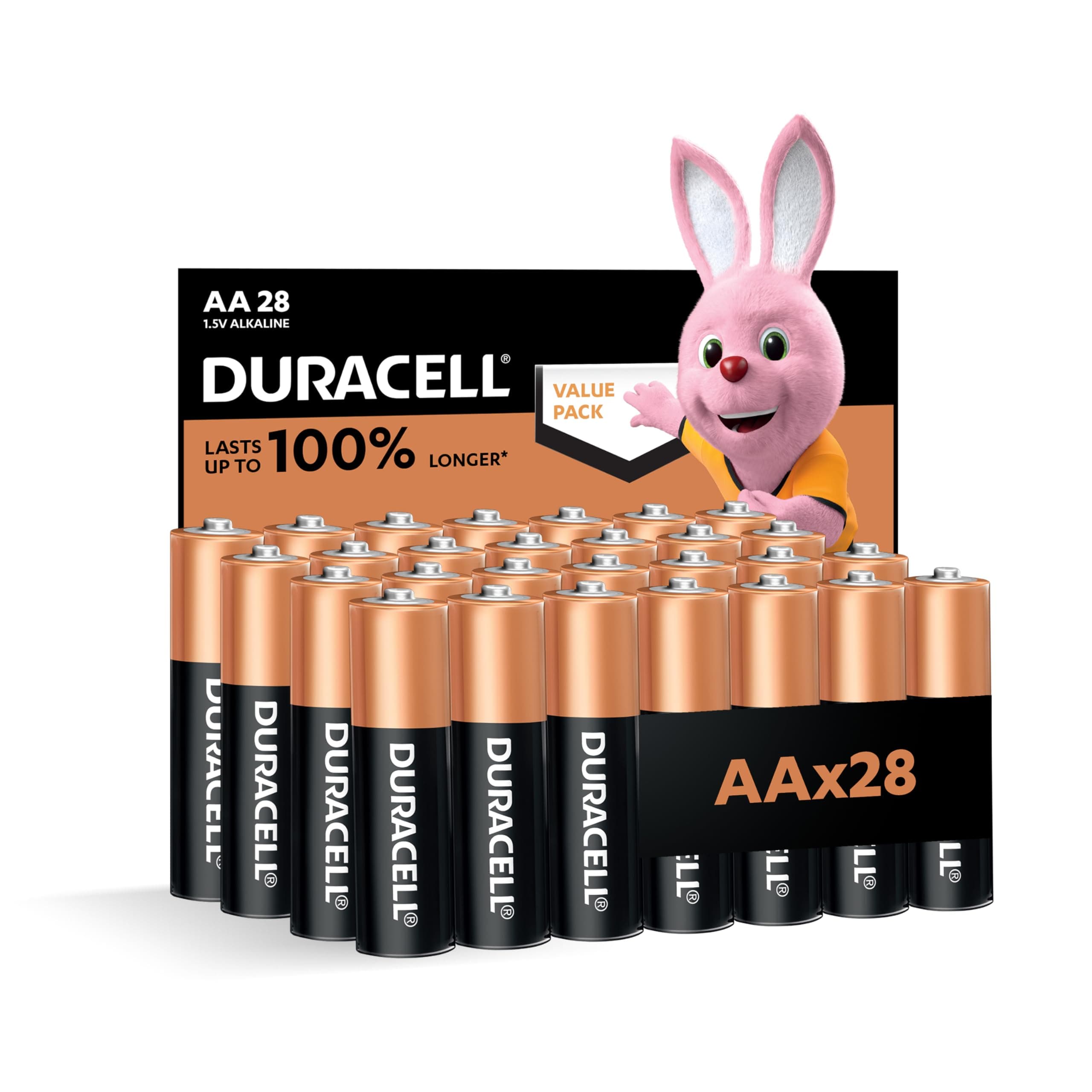 Duracell AA Alkaline Batteries,Pack of 28 - Last up to 100% longer on Amazon.ae - Price Tracker