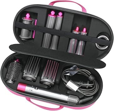 Hard Case for Dyson Airwrap, Complete Long/Complete Styler HS08 HS05 HS01, Fits 4pcs Long Barrels or Short Barrels, Caring travel storage for Dyson hair dryer (Case Only, Hair Styler is not Included) on Amazon.ae - Price Tracker