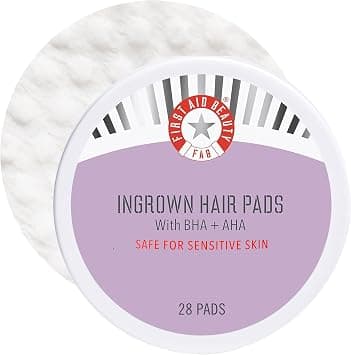 First Aid Beauty Ingrown Hair Pads with BHA & AHA – Daily Treatment Relieves Razor Burn, Prevents Ingrown Hairs and Soothes Irritation – 28 Pads on Amazon.ae - Price Tracker