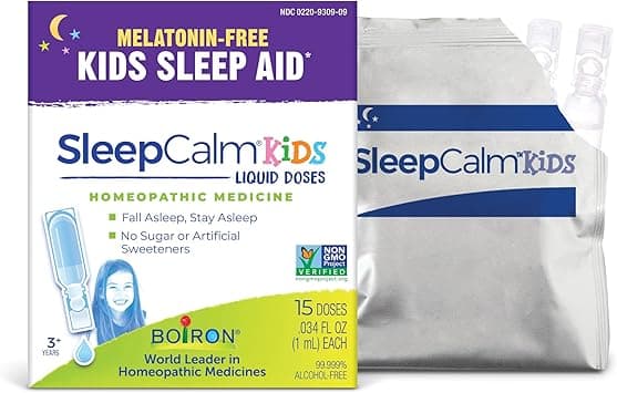 Boiron SleepCalm Kids Liquid Doses Sleep Aid for Deep, Relaxing, Restful Nighttime Sleep - Melatonin-Free and Non Habit-Forming - 15 Count (Pack of 1) on Amazon.ae - Price Tracker