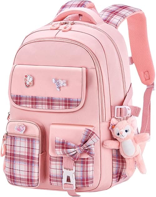 Qiccijoo Kids School Backpack for Boys and Girls Teens Elementary Backpack Large Toddler Bookbags Simple Modern Kindergarten Book Bag Lightweight Waterproof Cute Bag for Child on Amazon.ae - Price Tracker