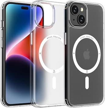 Ones iPhone13mini Hard Hybrid Case Case, Military Grade Protection, Shockproof Airbag, Scratch-Resistant, Qi Wireless Charging, Anti-Yellow Silicone Magnetic Cover, Matte Clear على Amazon.ae - متتبع الأسعار