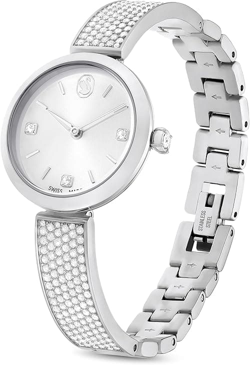 Swarovski Illumina watch, Swiss Made, Metal bracelet, Silver Tone, Stainless steel, Silver Tone, bracelet on Amazon.ae - Price Tracker