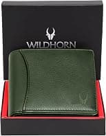 WILDHORN Genuine Leather Hand-Crafted Wallet For Men, Bifold Leather Wallet ,Model-WH1173 - Amazon.ae Price Tracker