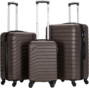 STARGOLD Trolley Bag Luggage 3 PCS Set ABS HardSide Luggage Bag with Lockable System Travel Bag-T83DB on Amazon.ae - Price Tracker