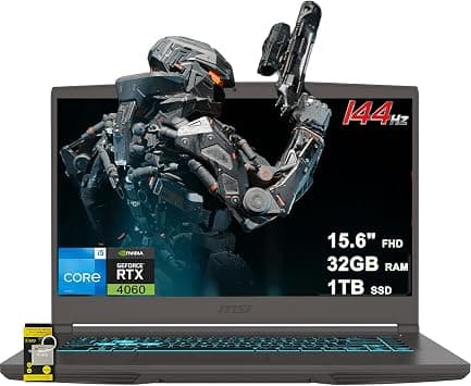 MSI (Upgraded) Thin 15 Gaming Laptop 15.6" FHD IPS 144Hz Intel Octa-core i5-13420H (Beats i7-12650H) 32GB RAM 1TB SSD GeForce RTX 4060 Backlit USB-C Win11 w/ICP Hub on Amazon.ae - Price Tracker