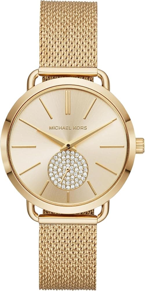 Michael Kors MK7402 - Everest Three-Hand Two-Tone Stainless Steel Watch on Amazon - Best Deal Finder