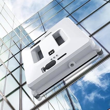 Window Cleaner Robot, 3000pa Strong Suction Smart Cleaner With Double Water Jet/One Key Start/Remote Control, for Indoor Outdoor High Windows, White on Amazon.ae - Price Tracker
