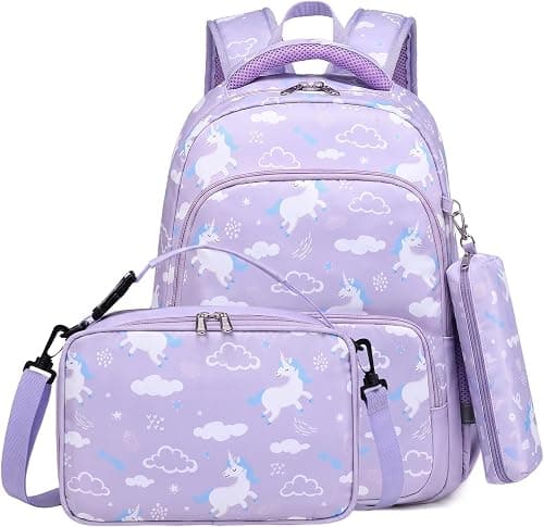 mygreen 3PCS Kids Backpack Set - Waterproof Bookbag with Lunch Box for Girls on Amazon.ae - Price Tracker