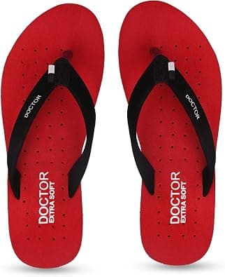 DOCTOR EXTRA SOFT House Slipper for Women's Ortho Care Dr Orthopaedic Super Comfort Fit Flat Cushion Flip Flop for Ladies D-19 على Amazon.ae - متتبع الأسعار