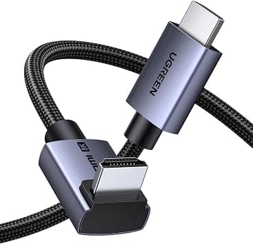 UGREEN 8K 4K HDMI 2.1 Cable 90 Degree Right Angle High Speed for PS5 TV 1M | 48Gbps Braided Cord Supports 8K@60Hz 4K@240Hz HDR eARC Compatible with Xbox Monitor Laptop on Amazon.ae - Price Tracker